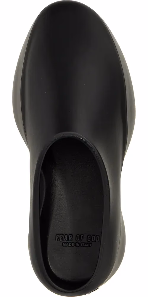 Fear Of God Black Rubber Clogs