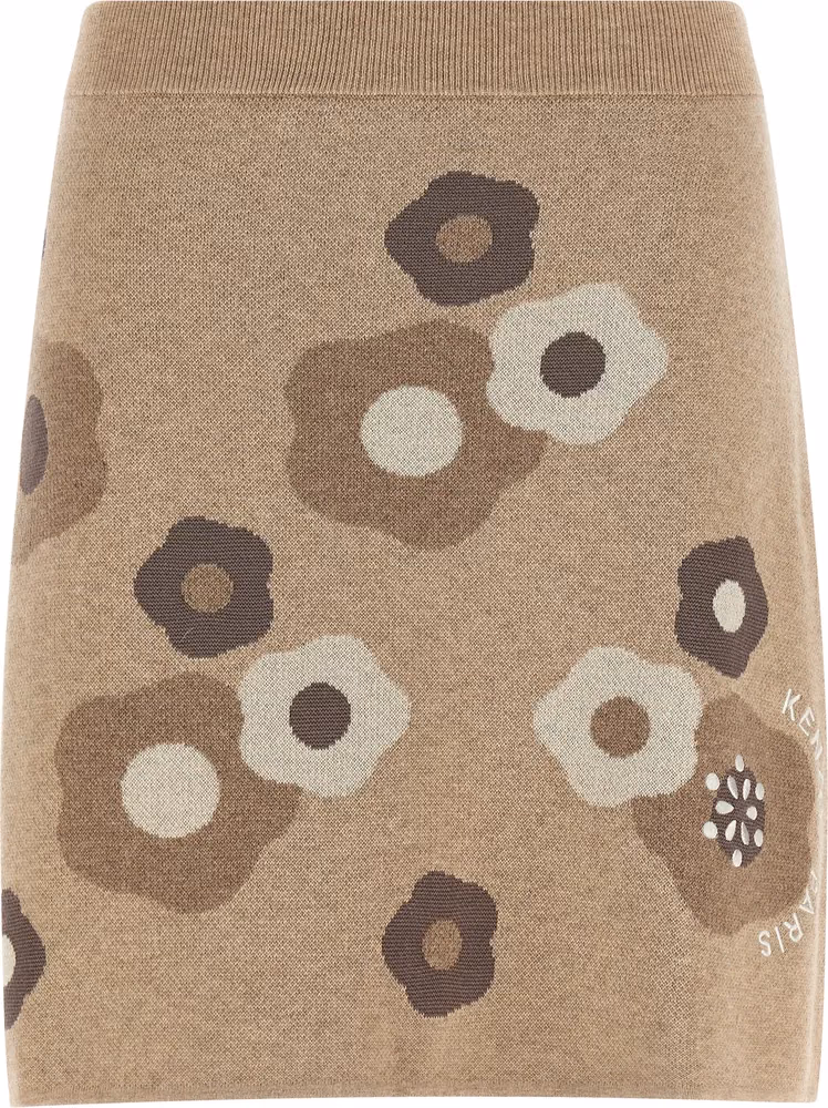Kenzo Beige Wool Long Skirt