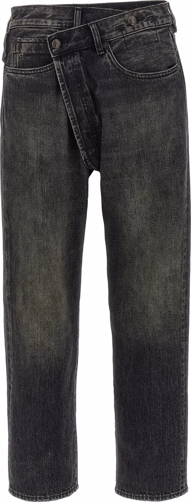 R13 Black Cotton Jeans Denim