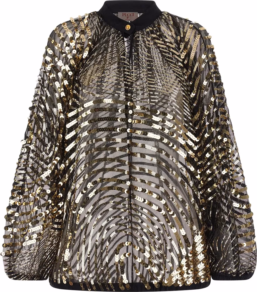 Emilio Pucci Black Polyamide Blouse