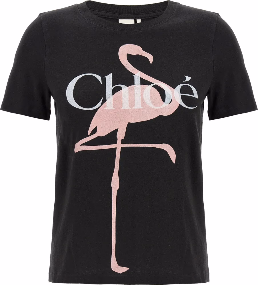 Chloé Black Cotton T-Shirt