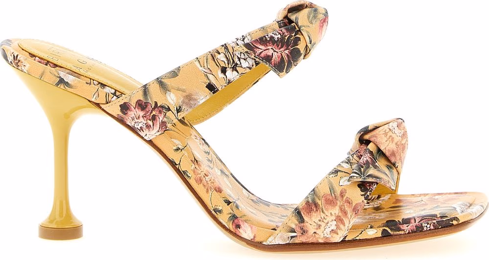 Alexandre Birman Bicolor Cowhide Stiletto Heel Sandals