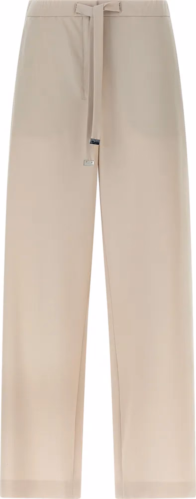 'S Max Mara Beige Virgin Wool Athletic Pants