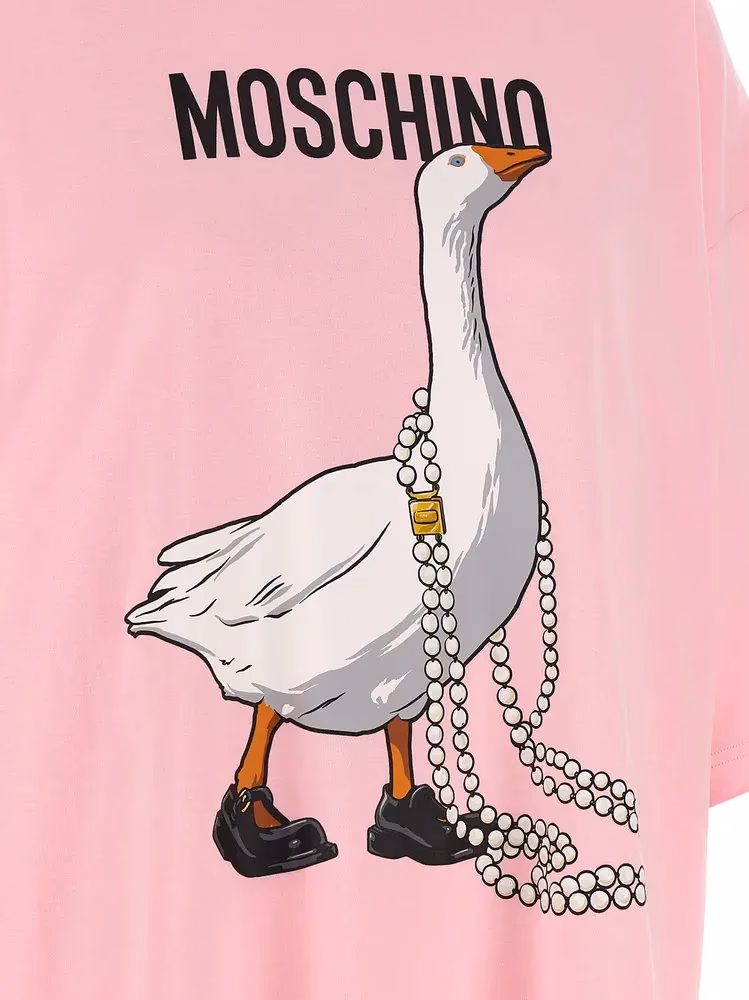 Moschino Multicolor Cotton Short Dress