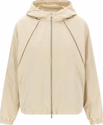 Beige Polyester Shell Jacket