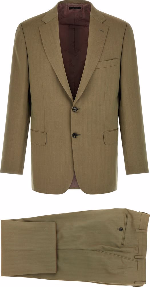 Brioni Bicolor Wool Two-Piece Suit