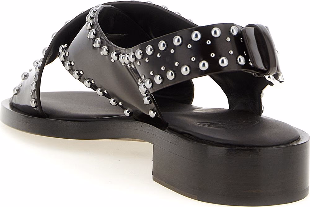 Church's Brown Calfskin Flat Sandals
