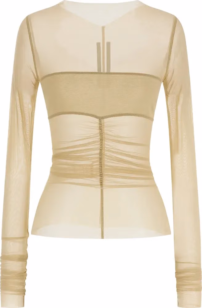 Rick Owens Beige Nylon Shirt