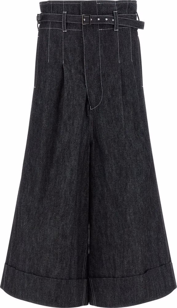 Junya Watanabe Black Cotton Bermuda Shorts