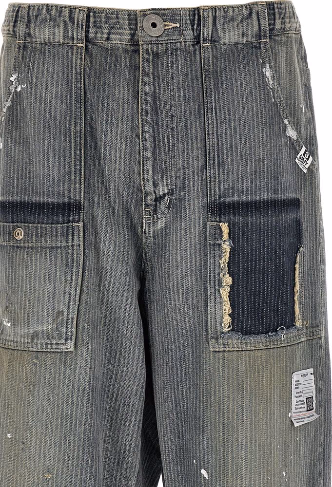 Maison Mihara Yasuhiro Blue Cotton Tapered Jeans