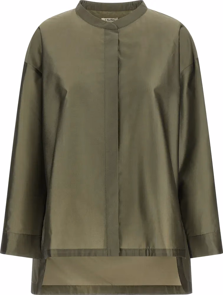 'S Max Mara Bicolor Polyester Blouse