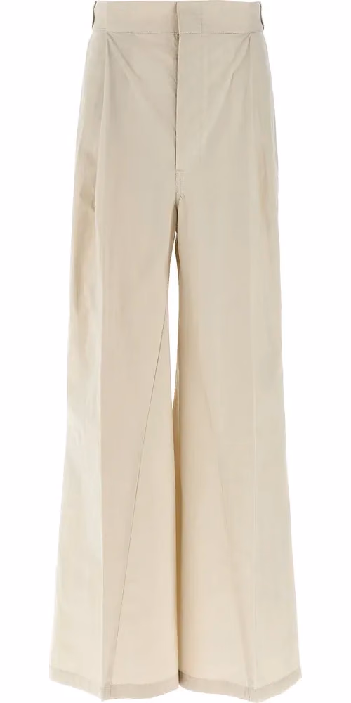 Maison Margiela Beige Cotton Casual Pants