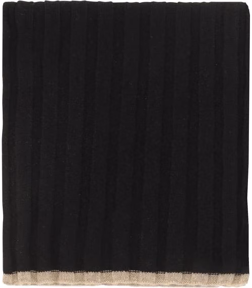 Brunello Cucinelli Black Cashmere Scarf