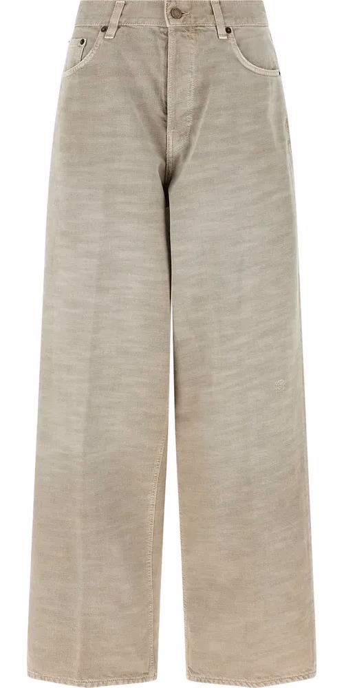 Haikure Gray Cotton Jeans Denim