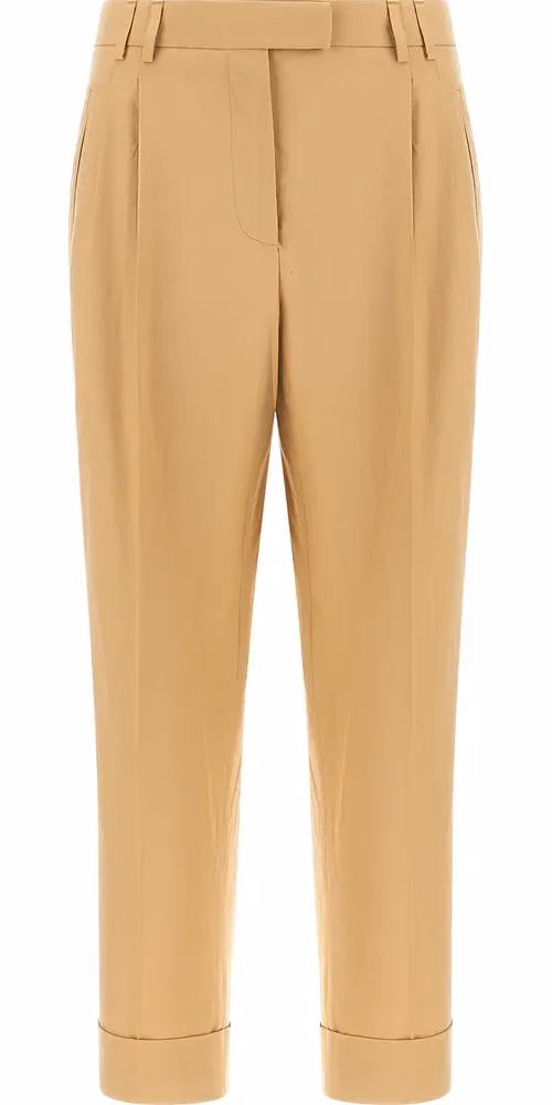 Alberto Biani Beige Cotton Casual Pants