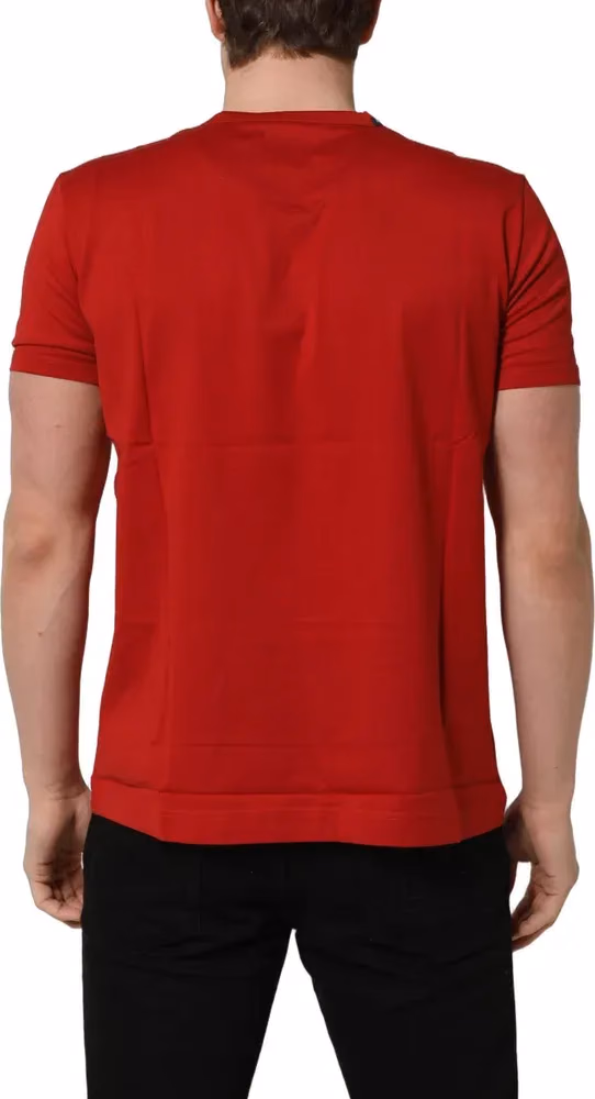 Dolce & Gabbana Red Goodluck 2023 Cotton Crew Neck T-shirt