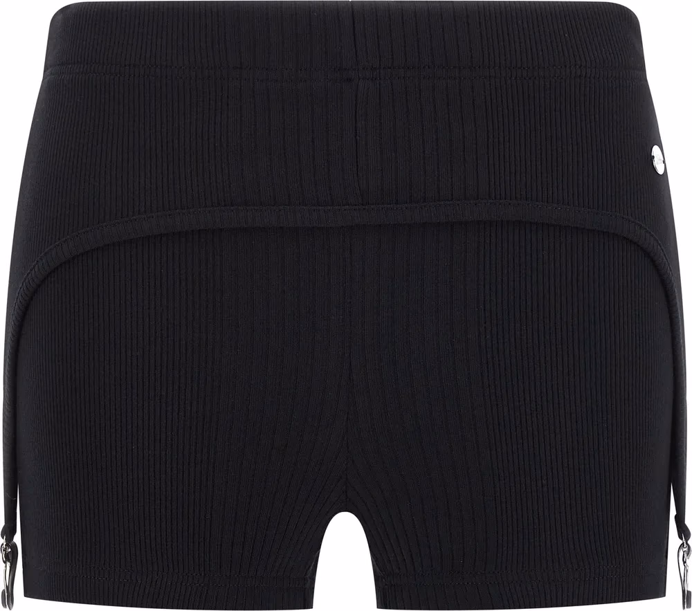 Jean Paul Gaultier Black Cotton Bermuda Shorts
