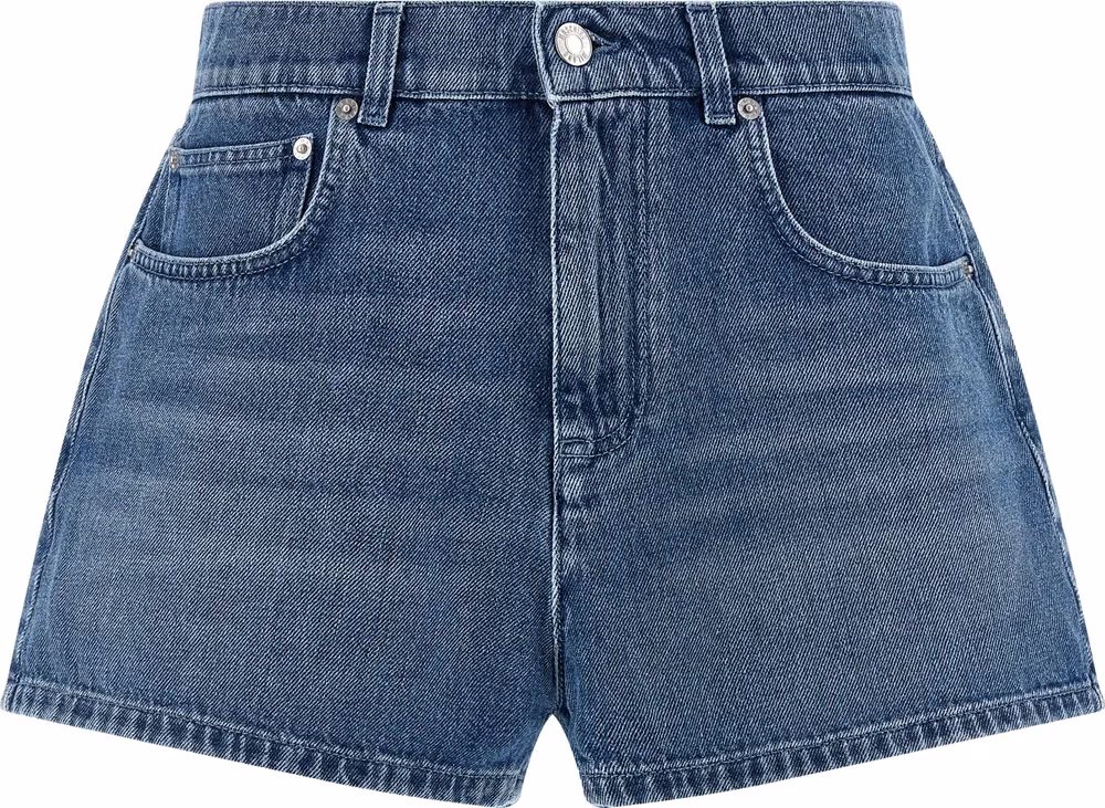 Moschino Blue Cotton Bermuda Shorts