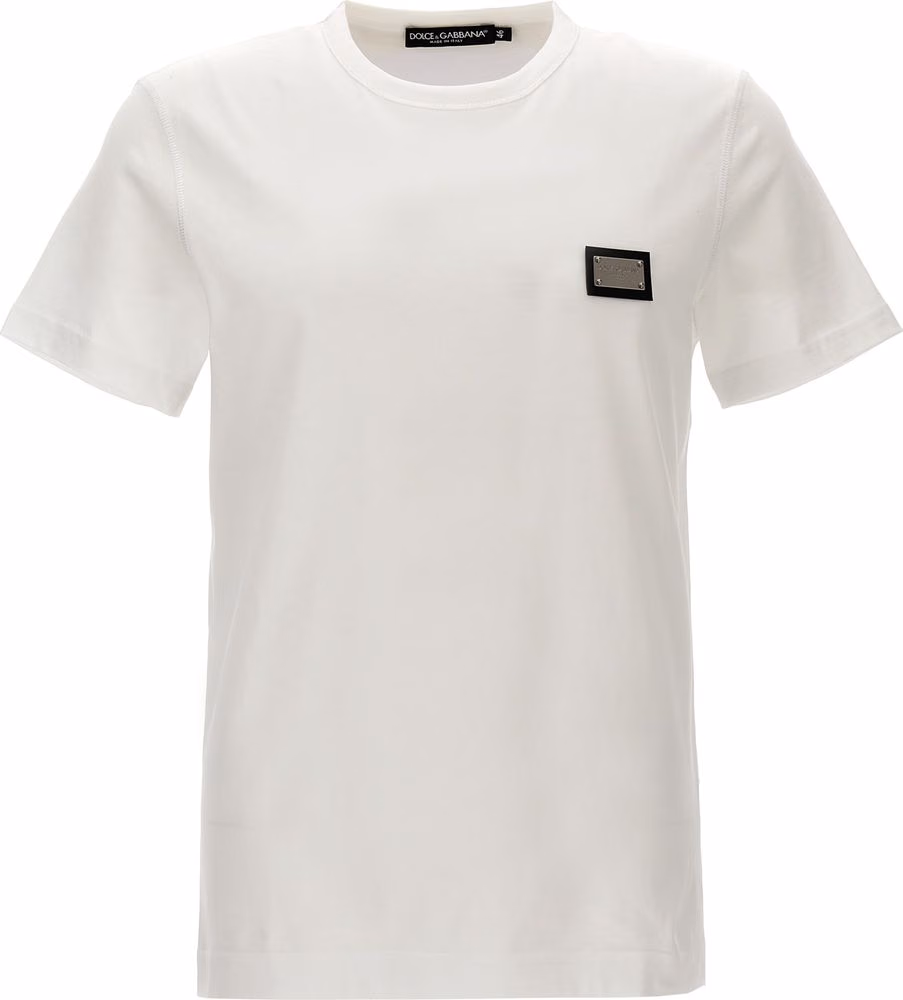 Dolce & Gabbana White Cotton T-Shirt