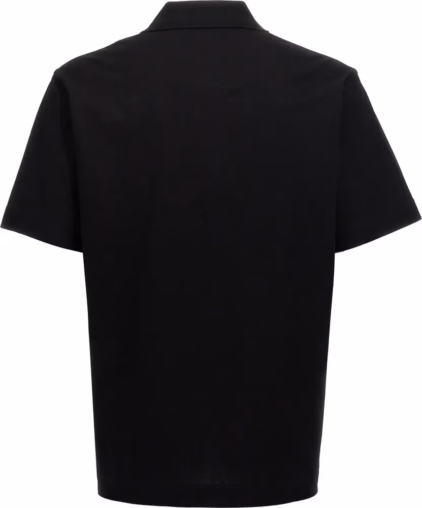 Givenchy Black Cotton Polo Shirt