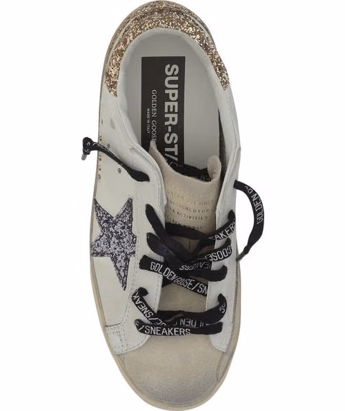 Golden Goose White Calf Leather Bos Taurus Low Top Sneakers
