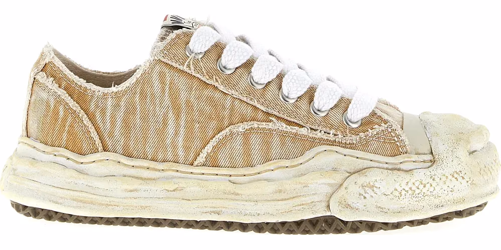 Maison Mihara Yasuhiro Beige Cotton Sneakers