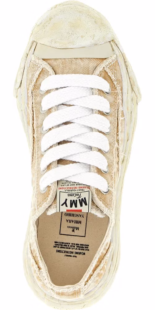 Maison Mihara Yasuhiro Beige Cotton Sneakers