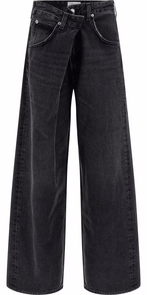 Agolde Black Cotton Jeans Denim