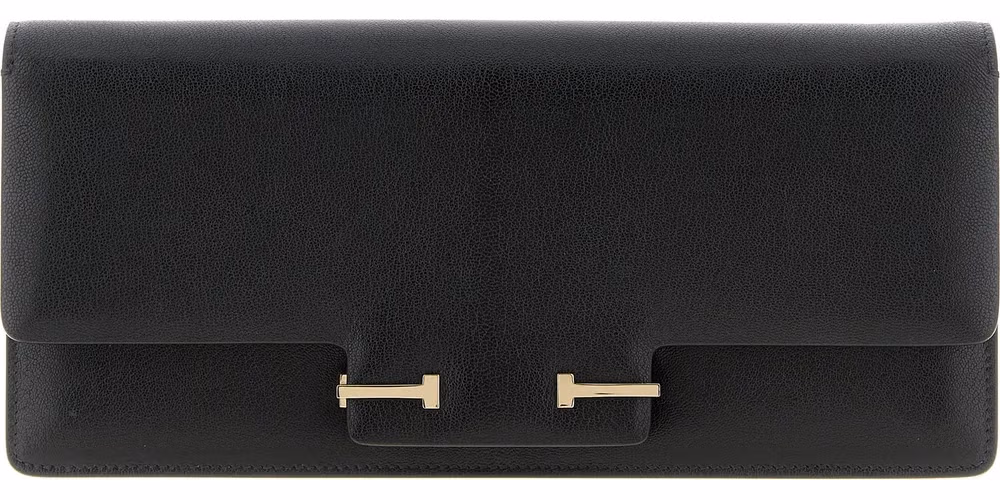 Tom Ford Black Goatskin Shoulder Bag