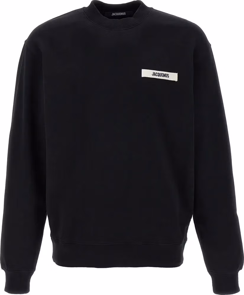 Jacquemus Black Cotton Sweatshirt