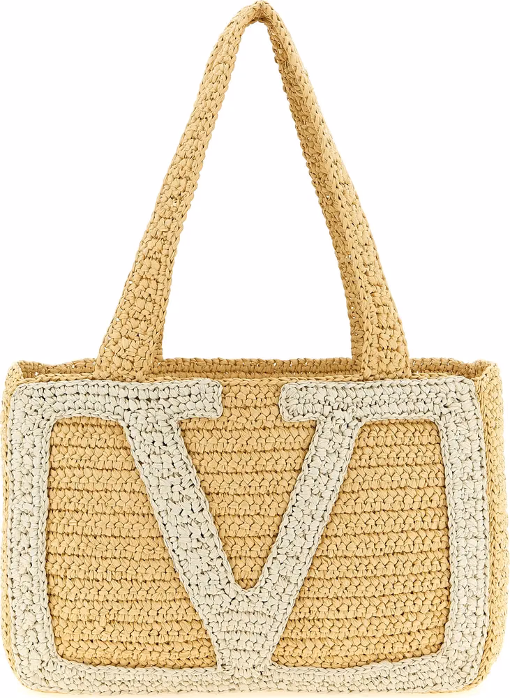 Valentino Garavani White Viscose Tote Bag