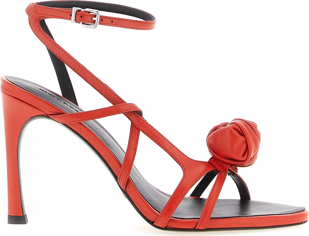 ROTATE BIRGER CHRISTENSEN Multicolor Calfskin Stiletto Heel Sandals