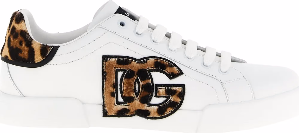 Dolce & Gabbana Brown Calfskin Low Top Sneakers