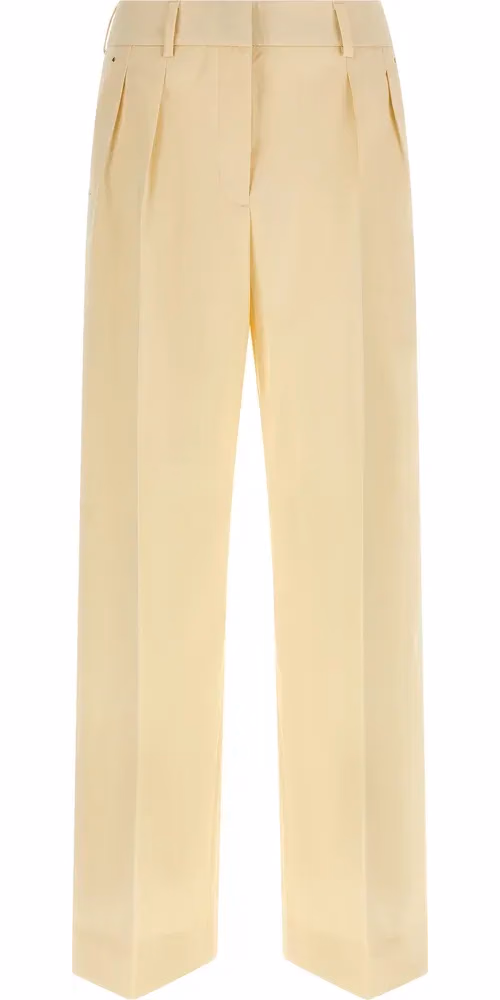 Moncler Beige Cotton Dress Pants