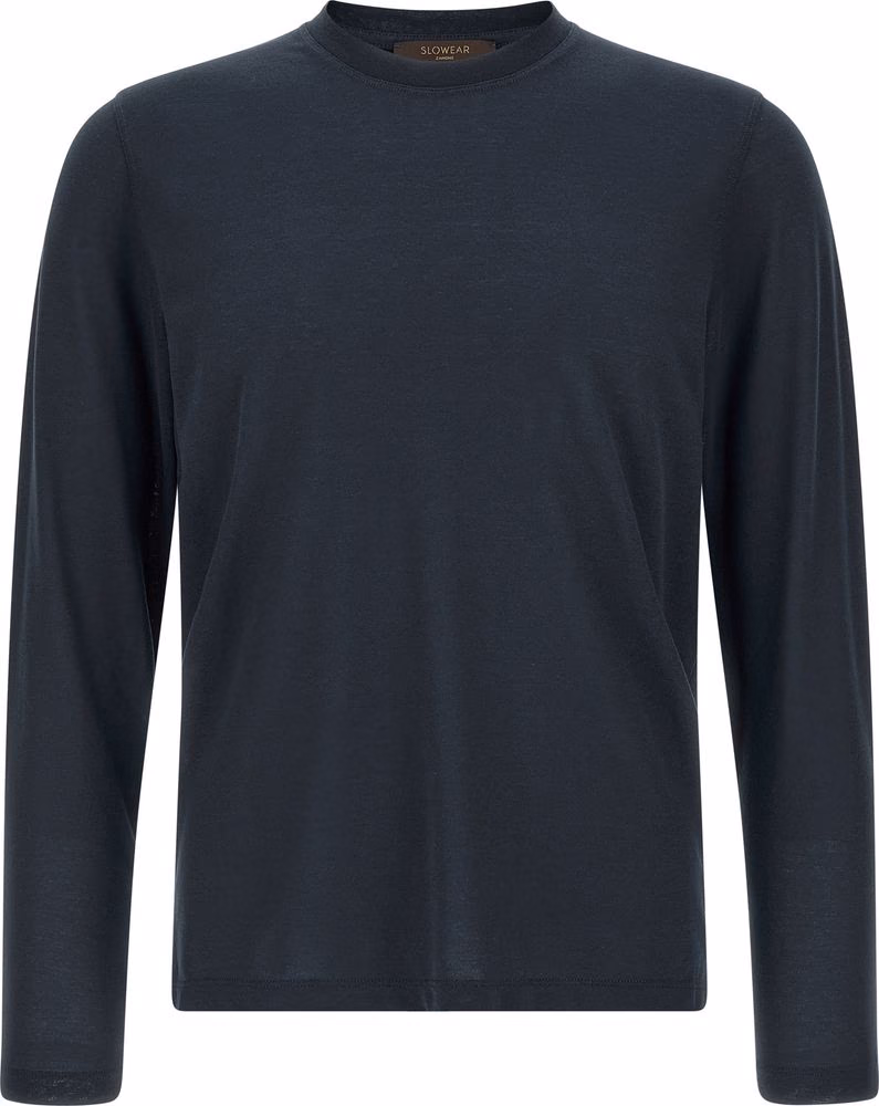 ZANONE Blue Cotton T-Shirt