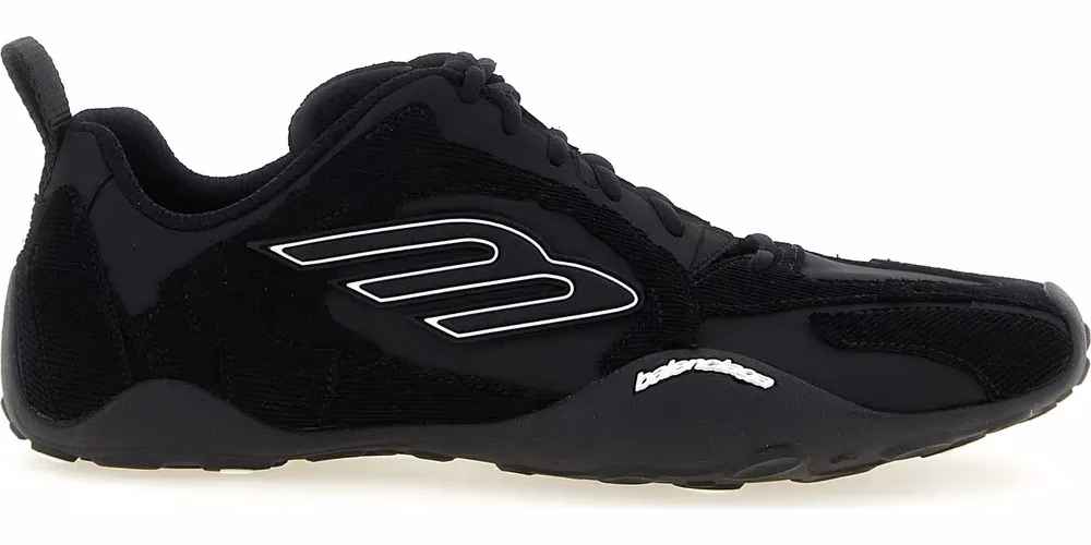 Balenciaga Black Polyester Athletic Sneakers