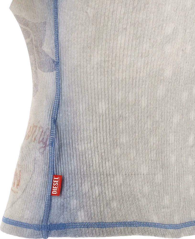 Diesel Blue Cotton T-Shirt