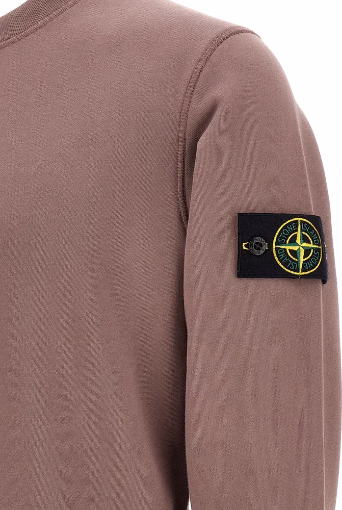 Stone Island Purple Cotton Sweatshirt