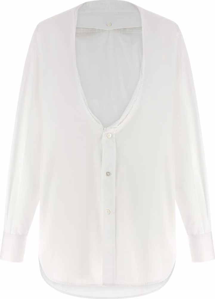 Maison Margiela White Cotton Blouse