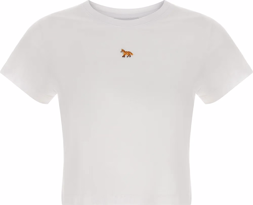 Maison Kitsuné White Cotton T-Shirt