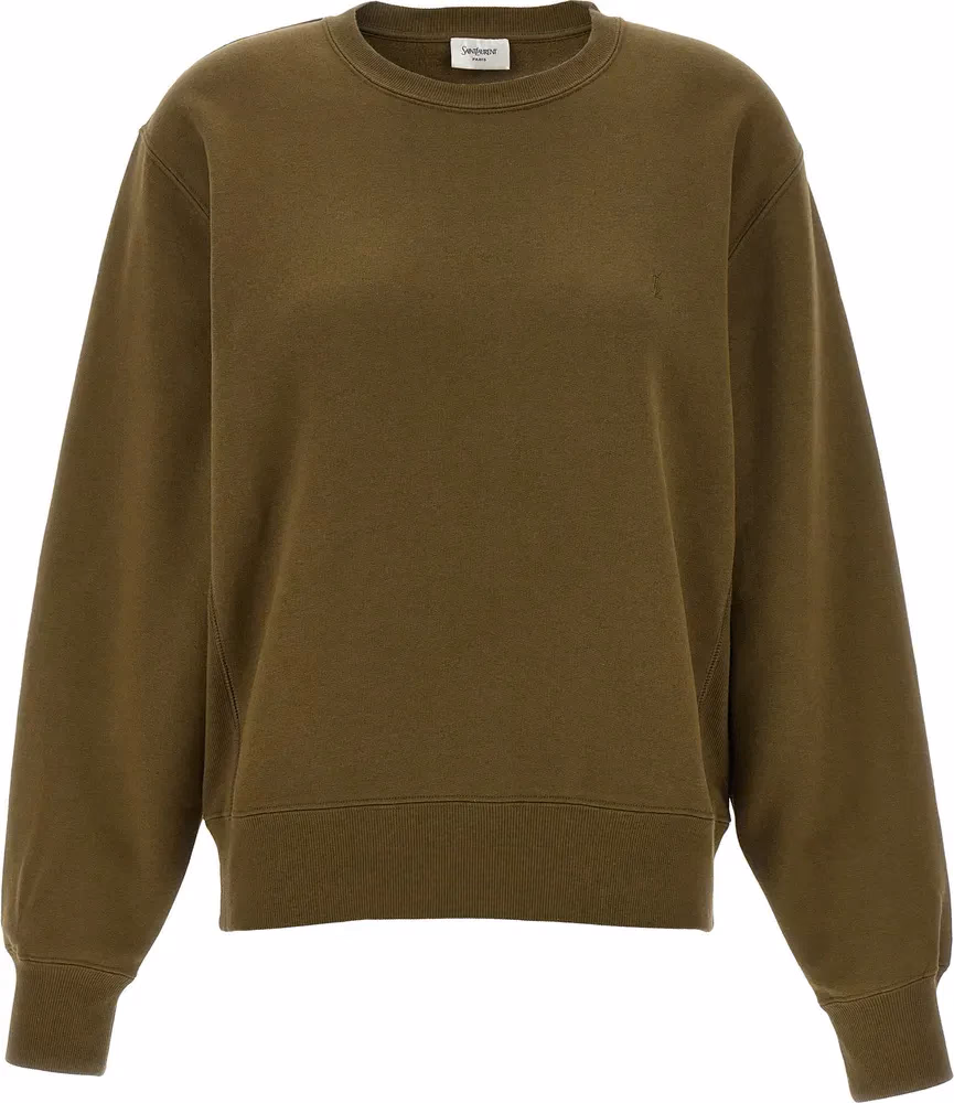 Saint Laurent Bicolor Cotton Sweatshirt