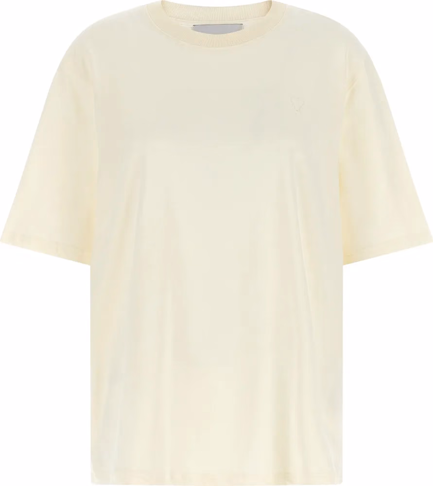 Ami Paris White Cotton T-Shirt