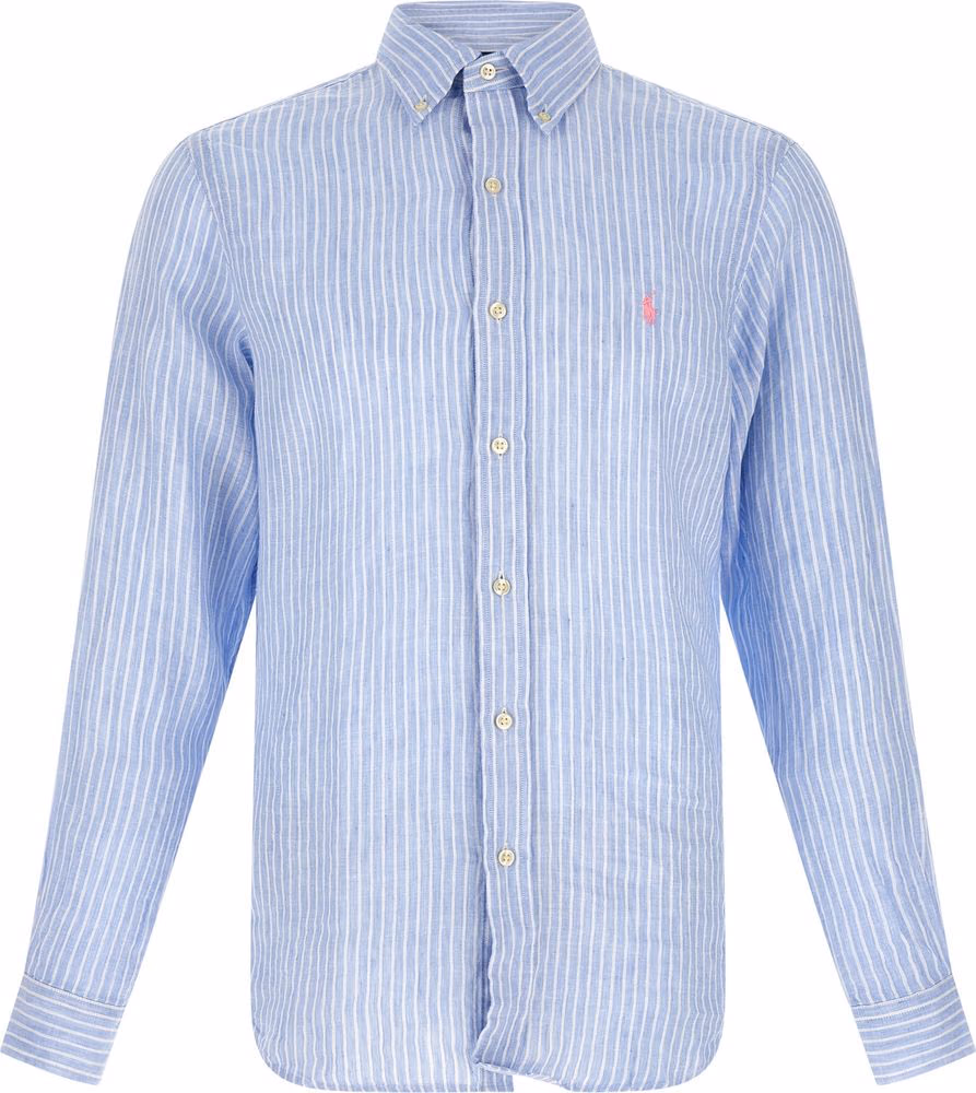 Polo Ralph Lauren Blue Linen Blouse