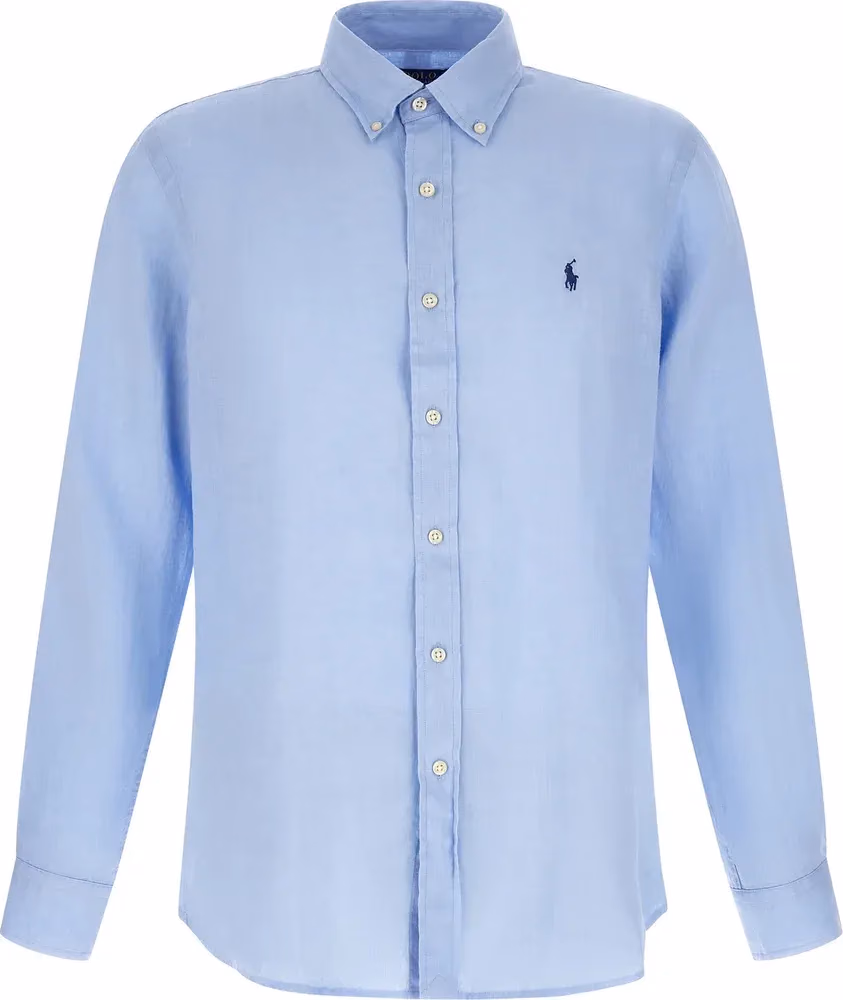 Polo Ralph Lauren Blue Linen Blouse