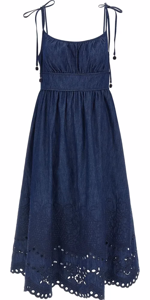 Zimmermann Blue Cotton Midi Dress