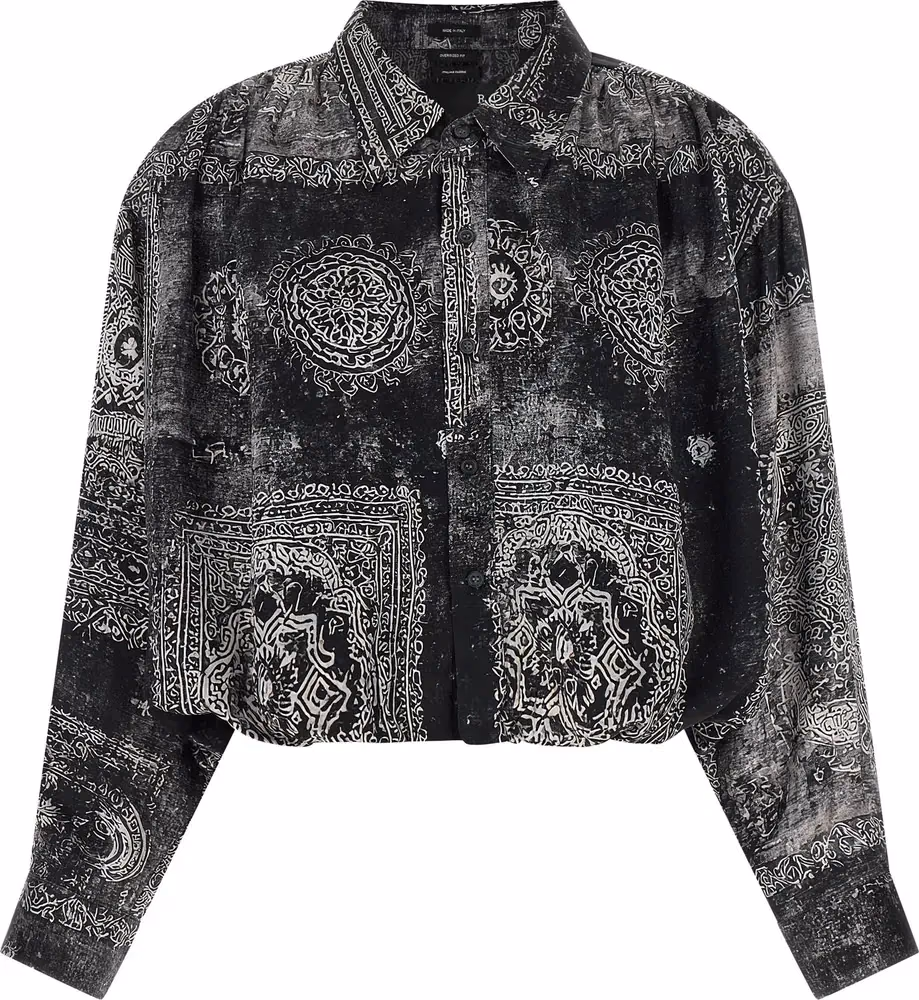 R13 Black Silk Blouse