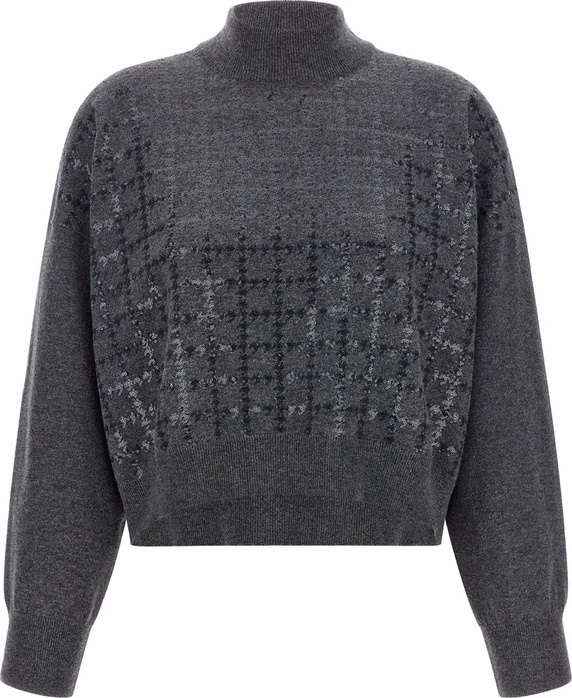 Brunello Cucinelli Gray Cashmere Cardigan