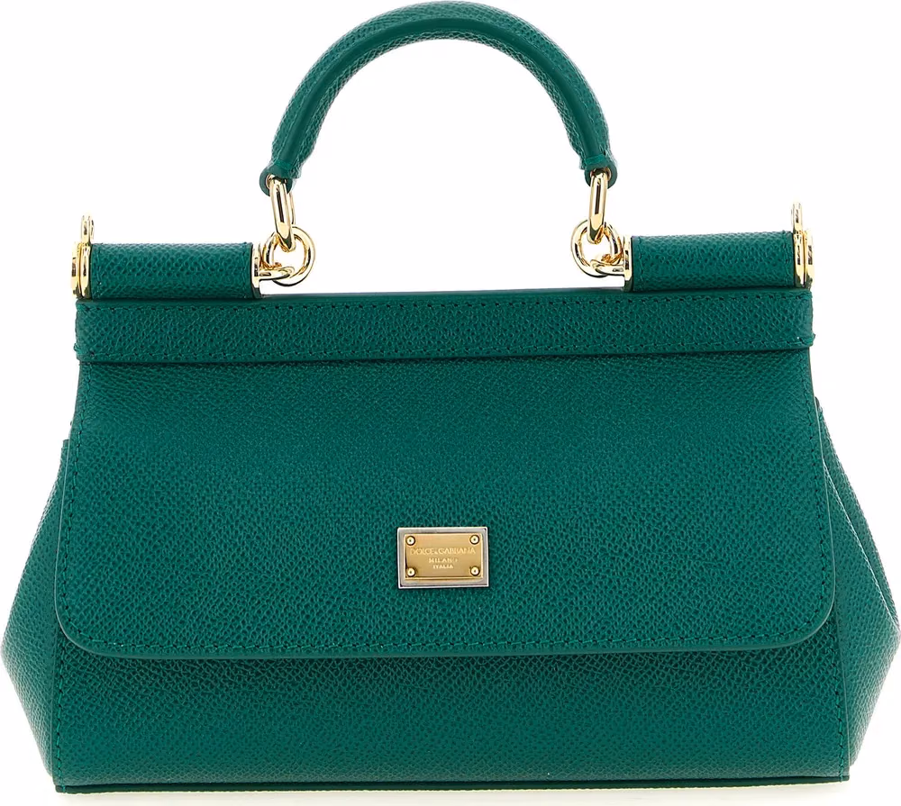 Dolce & Gabbana Bicolor Calfskin Handbag