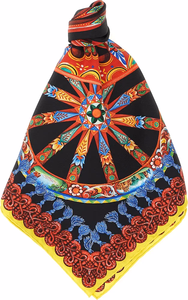 Dolce & Gabbana Multicolor Silk Scarf
