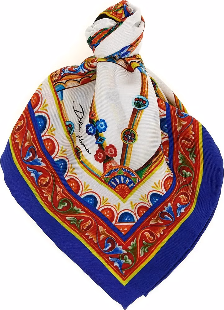 Dolce & Gabbana Multicolor Silk Scarf